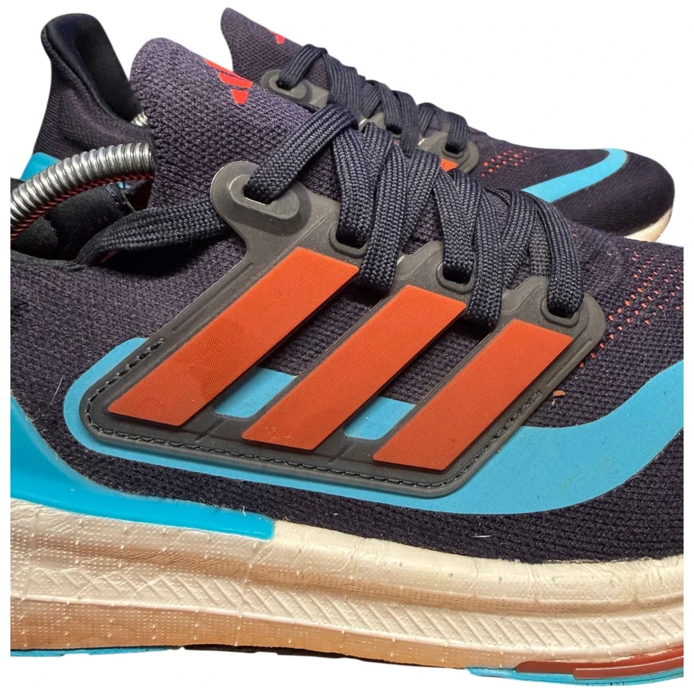 ADIDAS UltraBoost Light Men's 8 Running Shoes Blue Red Sneakers Worn Once
